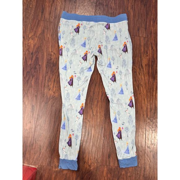 Little Sleepies Unisex Pajama Pants set Olaf Frozen Elsa Anna Jogger Bamboo M - Picture 9 of 9